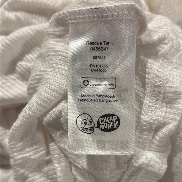 Cheap Monday Cream Ruched Sleeveless Tank - Picture 5 of 5